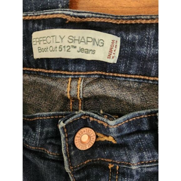 Levi 512 16 perfectly shaping bootcut blue denim jeans - Picture 4 of 6